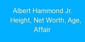 Albert Hammond Jr. Height, Net Worth, Age, Affair