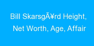 Bill SkarsgÃ¥rd Height, Net Worth, Age, Affair
