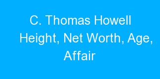 C. Thomas Howell Height, Net Worth, Age, Affair