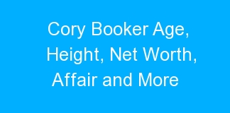 Cory Booker Age, Height, Net Worth, Affair and More