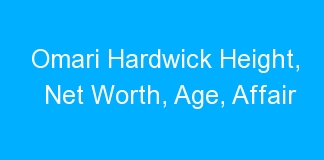 Omari Hardwick Height, Net Worth, Age, Affair