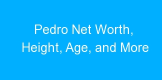 Pedro Net Worth, Height, Age, and More