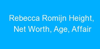 Rebecca Romijn Height, Net Worth, Age, Affair