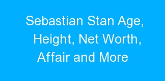 Sebastian Stan Age, Height, Net Worth, Affair and More