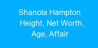 Shanola Hampton Height, Net Worth, Age, Affair