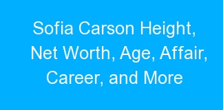 Sofia Carson Height, Net Worth, Age, Affair, Career, and More