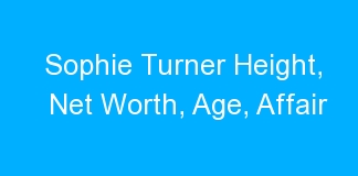 Sophie Turner Height, Net Worth, Age, Affair