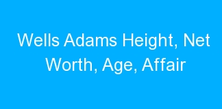 Wells Adams Height, Net Worth, Age, Affair