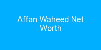 Affan Waheed Net Worth