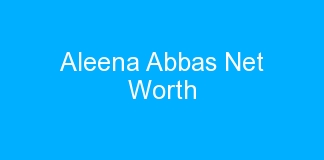 Aleena Abbas Net Worth