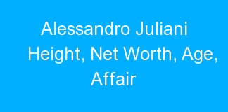 Alessandro Juliani Height, Net Worth, Age, Affair