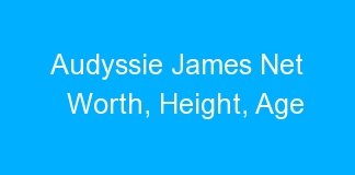 Audyssie James Net Worth, Height, Age