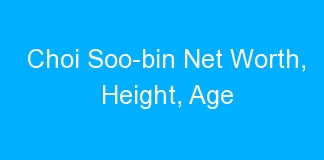 Choi Soo-bin Net Worth, Height, Age