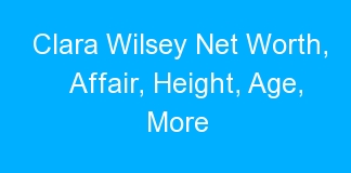 Clara Wilsey Net Worth, Affair, Height, Age, More