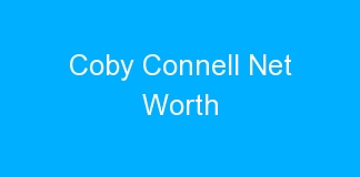 Coby Connell Net Worth