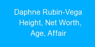 Daphne Rubin-Vega Height, Net Worth, Age, Affair