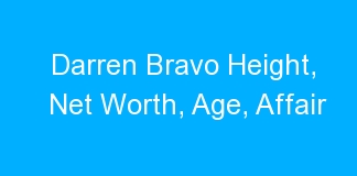 Darren Bravo Height, Net Worth, Age, Affair