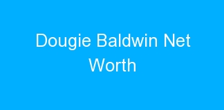 Dougie Baldwin Net Worth
