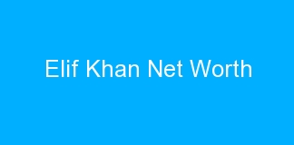 Elif Khan Net Worth