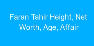 Faran Tahir Height, Net Worth, Age, Affair