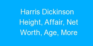 Harris Dickinson Height, Affair, Net Worth, Age, More