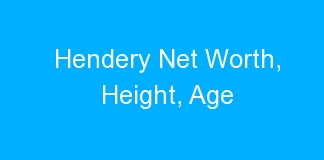 Hendery Net Worth, Height, Age