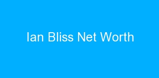 Ian Bliss Net Worth