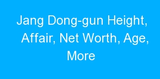 Jang Dong-gun Height, Affair, Net Worth, Age, More