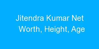 Jitendra Kumar Net Worth, Height, Age