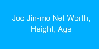 Joo Jin-mo Net Worth, Height, Age
