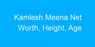 Kamlesh Meena Net Worth, Height, Age