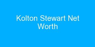 Kolton Stewart Net Worth