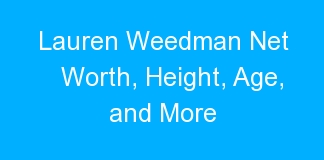 Lauren Weedman Net Worth, Height, Age, and More