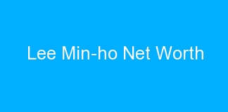 Lee Min-ho Net Worth