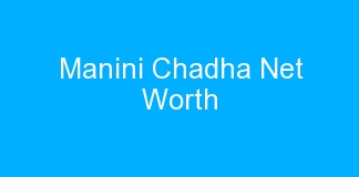 Manini Chadha Net Worth