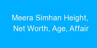 Meera Simhan Height, Net Worth, Age, Affair