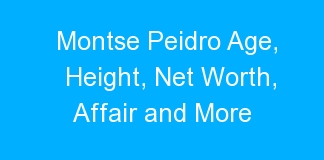 Montse Peidro Age, Height, Net Worth, Affair and More