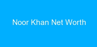 Noor Khan Net Worth