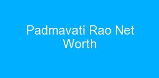 Padmavati Rao Net Worth