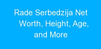 Rade Serbedzija Net Worth, Height, Age, and More