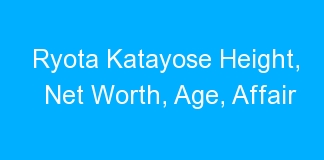 Ryota Katayose Height, Net Worth, Age, Affair