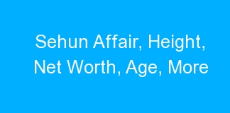 Sehun Affair, Height, Net Worth, Age, More