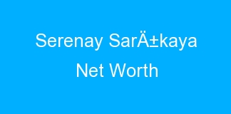 Serenay SarÄ±kaya Net Worth