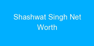 Shashwat Singh Net Worth