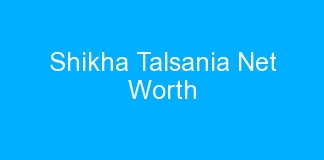 Shikha Talsania Net Worth