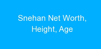 Snehan Net Worth, Height, Age