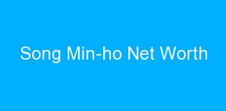 Song Min-ho Net Worth