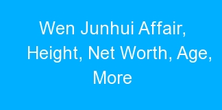 Wen Junhui Affair, Height, Net Worth, Age, More