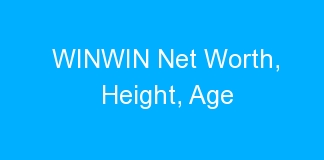 WINWIN Net Worth, Height, Age