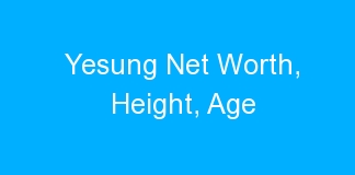 Yesung Net Worth, Height, Age